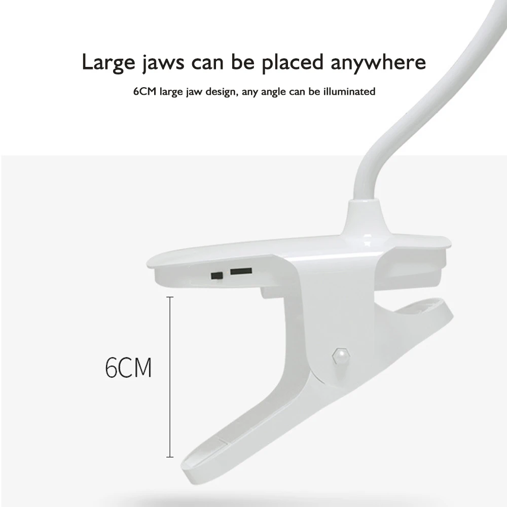 5 Вт Светодиодный светильник для защиты глаз настольная лампа с гибким зажимом 3