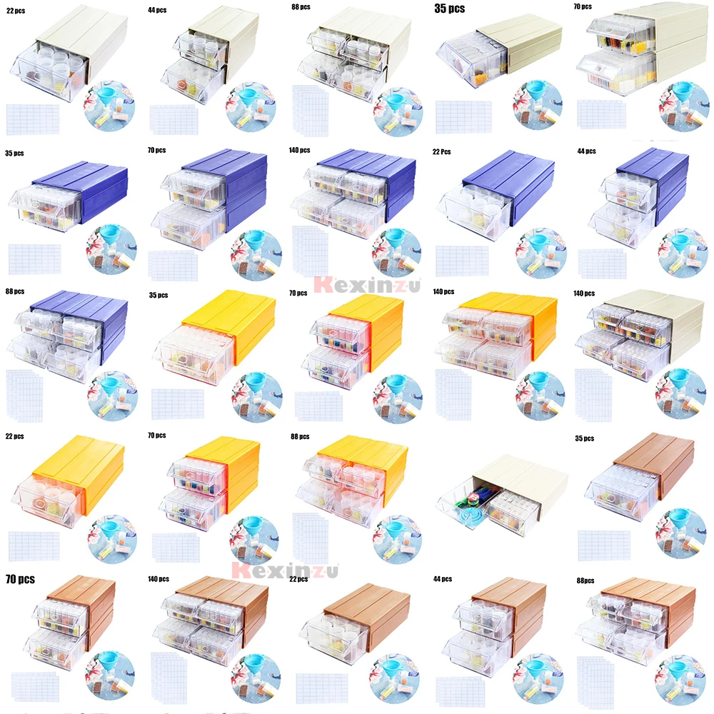 

Diamond Painting Cross stitch Accessory Tool Tray Plate storage Tray Box Diamond Mosaic Combination Set DIY Embroidery Bottles