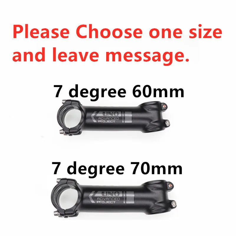 New 7 Degree 60 70mm UNO 7 стволовых MTB велосипед Kalloy Ultralight-7 17 градусов Alu 7050 31,8 мм 60 70 мм 80 мм 90 100 110 120 130 мм велосипедные легкие стебли - Цвет: New 7 Degree 60 70mm