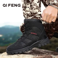 2022 winter men hiking boots black hight sneakers fashion casual light flat mail footwear warm fur outdoor hiking shoes trendy