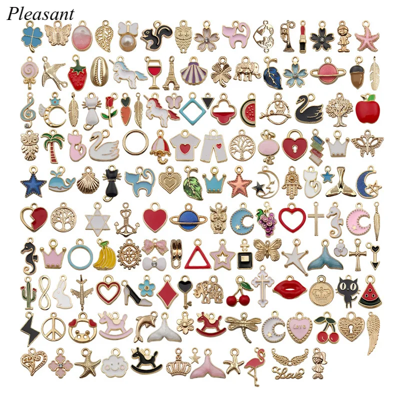 

150PCS/Set Bracelet Keychain DIY Accessories Necklace Earrings Handmade DIY Jewelry Pendant Wholesale