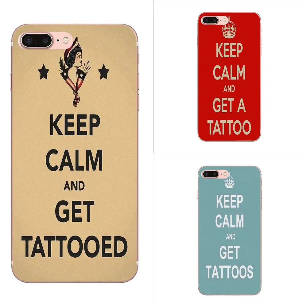 Keep Calm Tattooed For Huawei Honor V30 20 Pro Mate 30 Lite 20s NOVA 6 SE 5 P40 p30 lite Аксессуары для телефонов