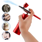 Аэрограф с компрессором 8 Вт, Электрический спа-распылитель кислорода для воды, бак для воды для лица, Аэрограф, спрей, компрессор, инструменты для красоты