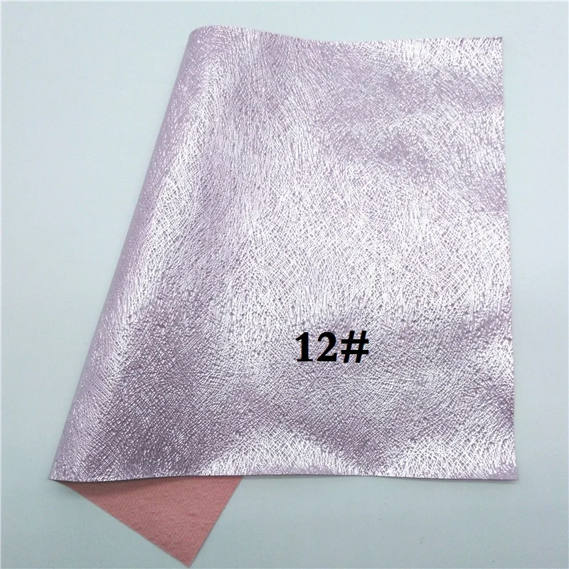 12 Glitterwishcome 21X29 см A4 размер винил для бантов тисненая лошадиная кожа, металлические листы из искусственной кожи для бантов, GM593A - Цвет: 12