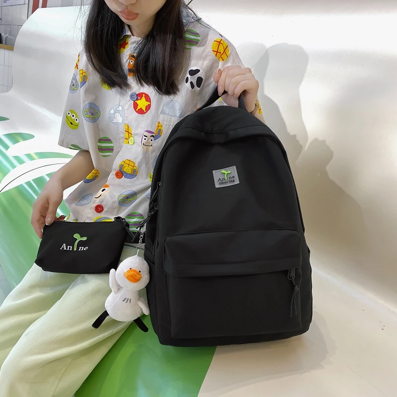 

Fashion Backpack Women Colourful Cute Nylon Travels Bookbag Female outdoor for Rucksack Black College Girl School Bag Animals