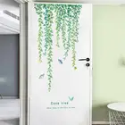 1 шт., съемная пластиковая наклейка на стену в виде листьев, стикер стены из винограда