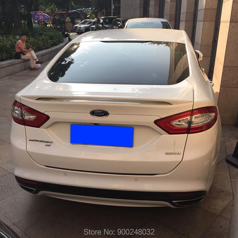 Для Ford Mondeo спойлер 2013 2019 ABS Пластик Цвет задний на крыло крышу багажник губы