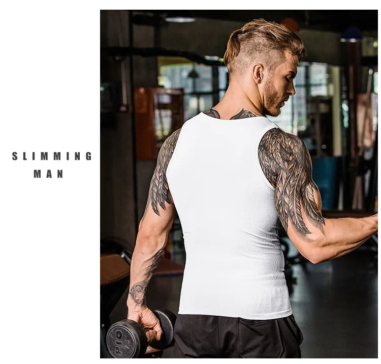 

Men's Lightweight Breathable Tight-fitting Body Waist Seamless Thread Knitted Vest Belly Corset