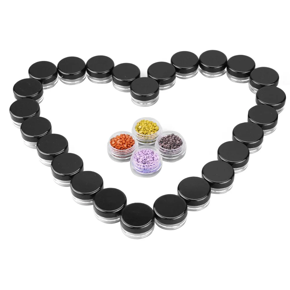 

36PCS 5g Cosmetic Makeup Jar Pots Portable Cosmetic Empty Jars Clear Bottles Eyeshadow Makeup Cream Lip Balm Container