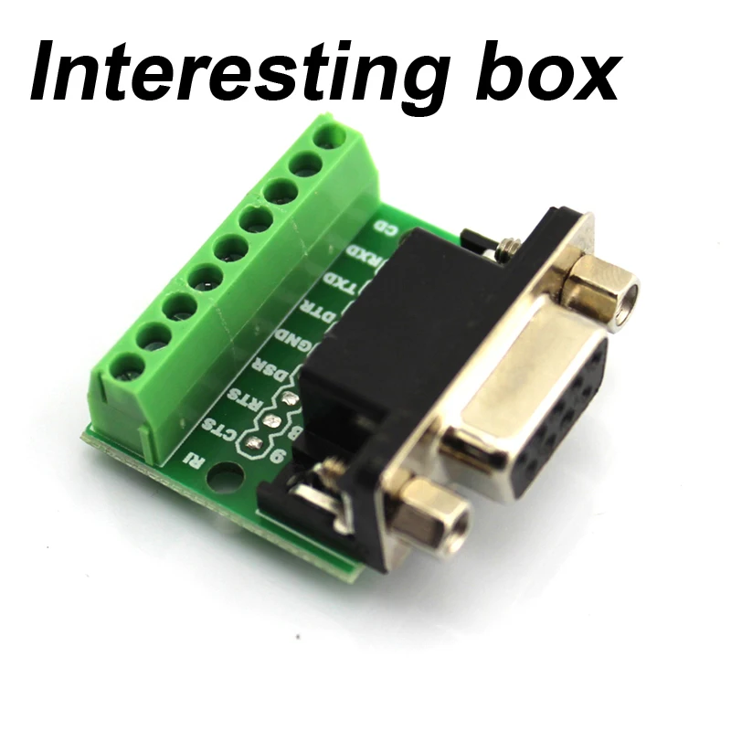 DB male and female head program downloader connector Maker electronic diy material accessories 9 hole terminal | Игрушки и хобби