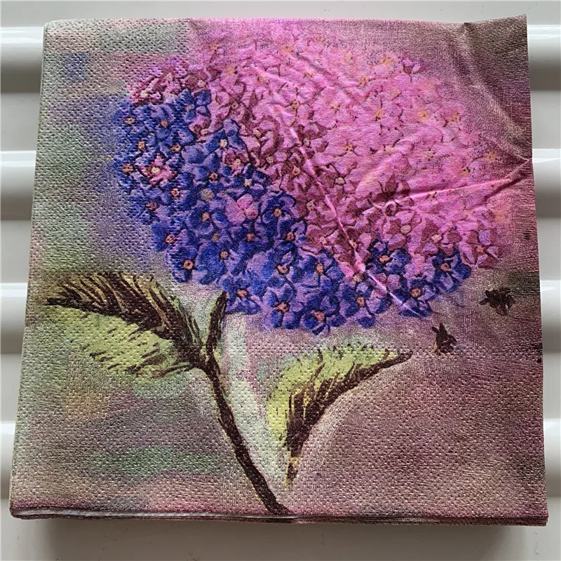 Декоративные бумажные салфетки Элегантные винтажное полотенце Цветочная