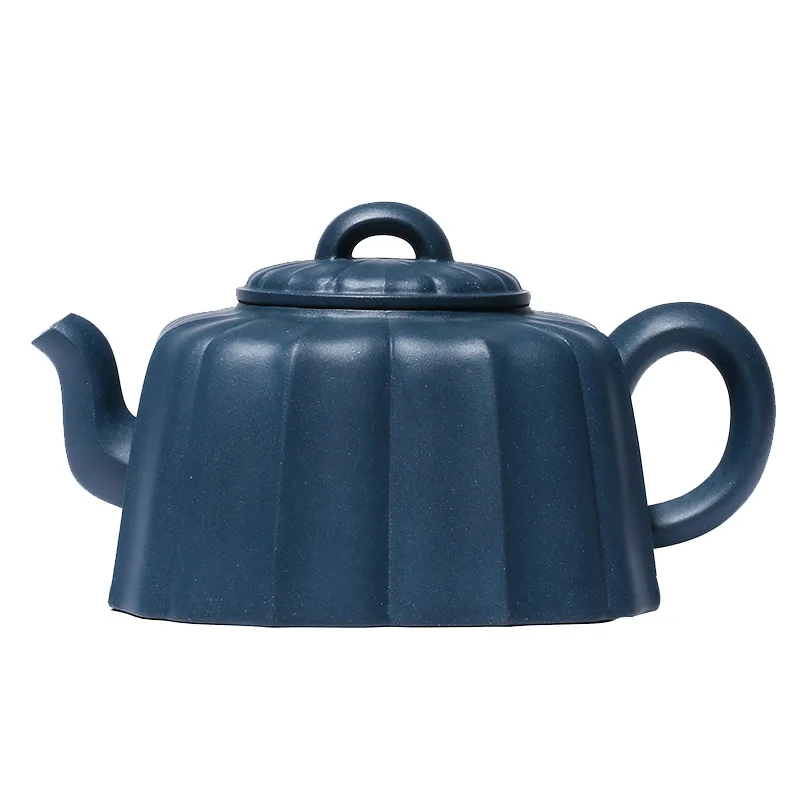 

Yixing Zisha teapot master handmade Tianqing clay rib square teapot Kungfu teapot production area