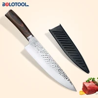 kitchen knife forged professional chef knife 8 meat chopping fish filleting vegetables slicing knife 440c stainless steel