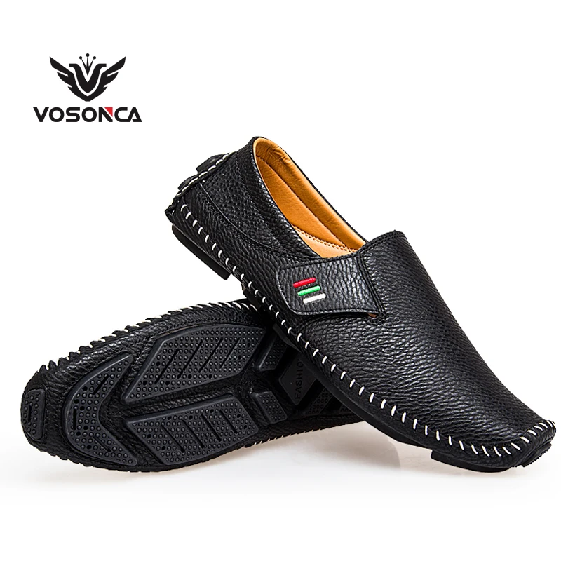 Мужская обувь Vosonca классические удобные мужские повседневные туфли лоферы