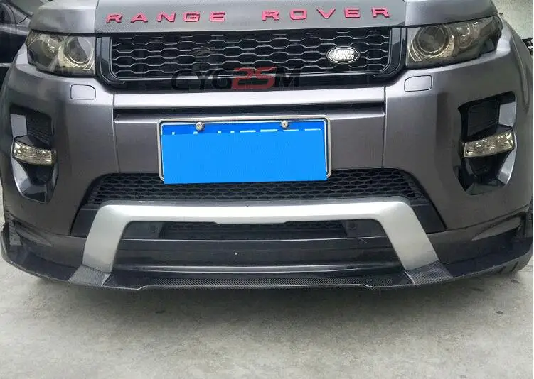 Карбоновый передний бампер спойлер автомобильный диффузор для Land Rover Range Rover Evoque 2012 2013