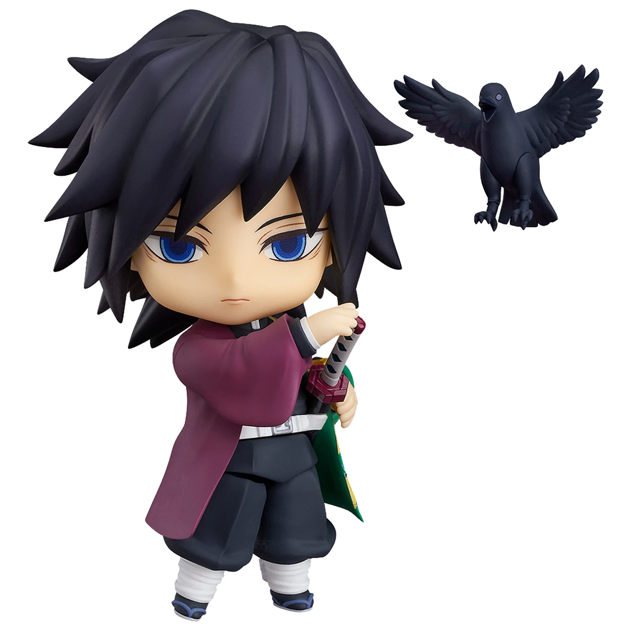 

In Stock GSC Nendoroid 10CM Demon Slayer Tomioka Giyuu Q ver. Japan Anime Figure Toy Figural Periphery Ornaments Model Toys Gift