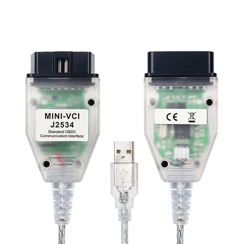 V18.00.008 для Toyota Mini VCI TIS Techstream 18.00.008 OBD2 автомобильный диагностический кабель MINI-VCI J2534 с полным чипом FT232RL