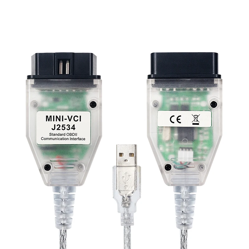 Новейший V17.00.020 для Toyota Mini VCI TIS Techstream 17.00.020 OBD2 Диагностический кабель автомобиля Φ