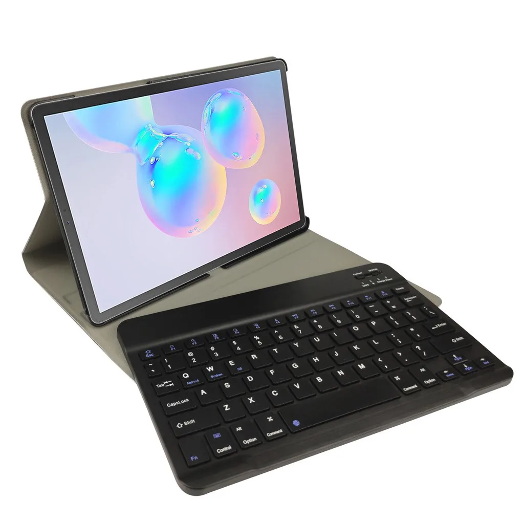 20% ПУ задняя крышка для samsung Galaxy Tab S6 10,5 SM-T860/T865 чехол с клавиатурой тонкий Чехол-подставка с автоматическим режимом сна/пробуждения ремешок на руку