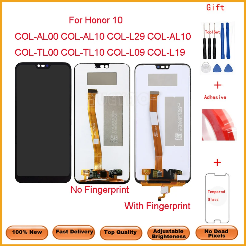 ЖК-дисплей 5 84 дюйма для HUAWEI Honor 10 сенсорный экран дигитайзер Huawei COL-L29 COL-AL10 |