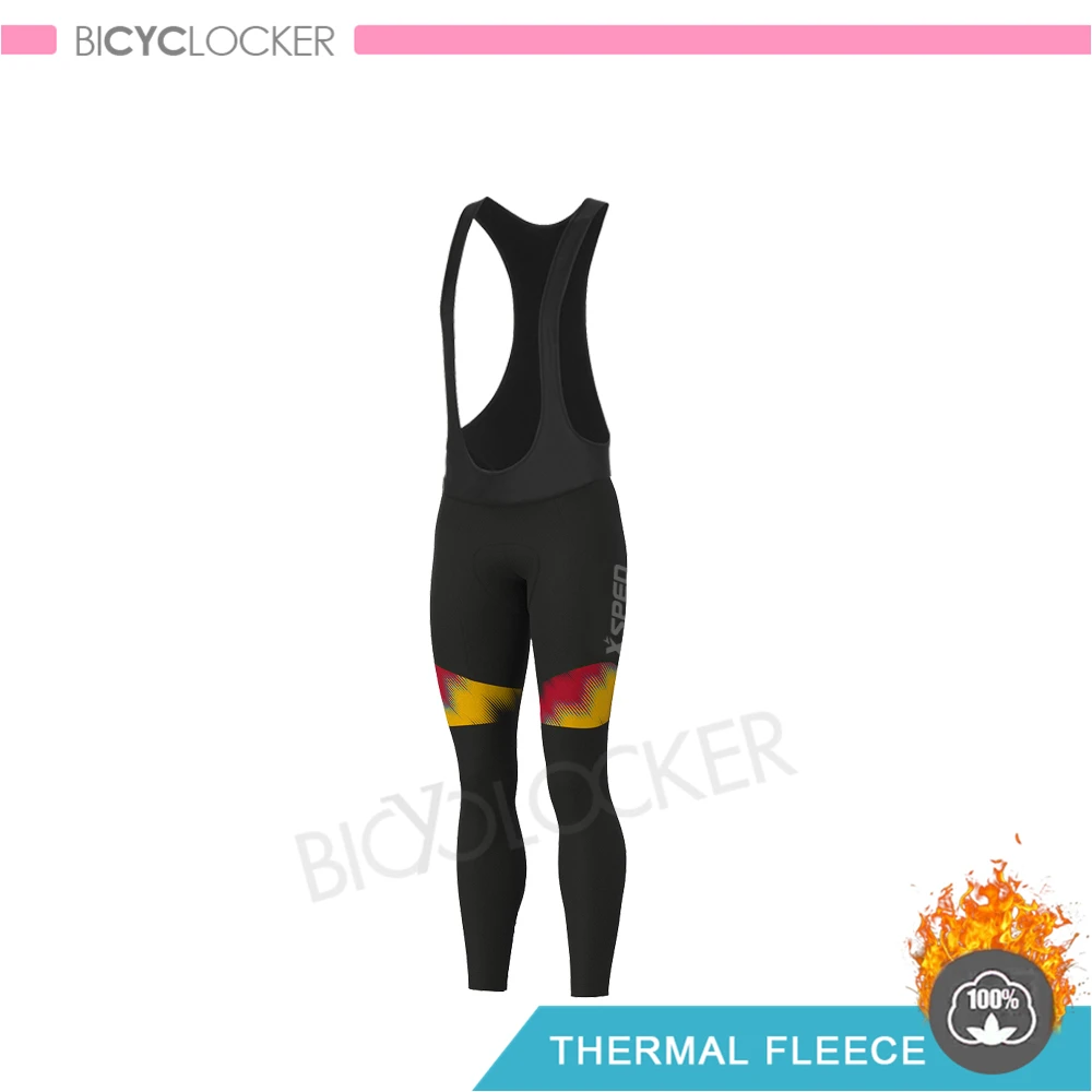 Bib Pants Куртка женская зимняя одежда для велоспорта, комплект из Джерси с длинным рукавом для шоссейного велосипеда, Теплая Флисовая одежда для женщин, костюмы для верховой езды - Color: Bib Pants