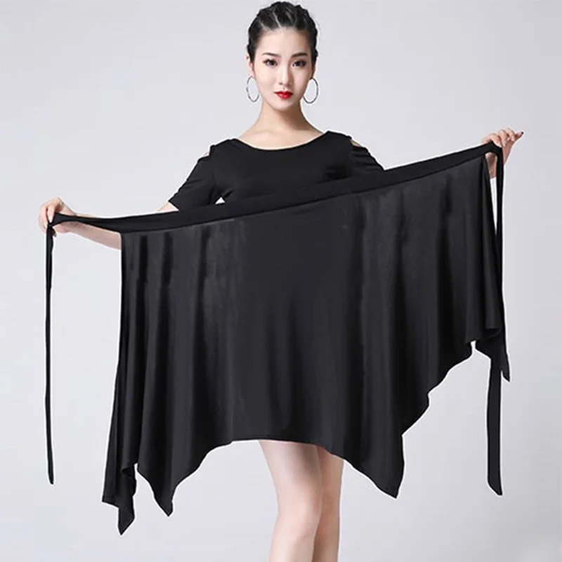 

Fashion Latin Dance Skirt Women Ballroom Practice Dancing Wear Cha Cha Tango Salsa Samba Latin Skirt Training Outfit Hips Scarf