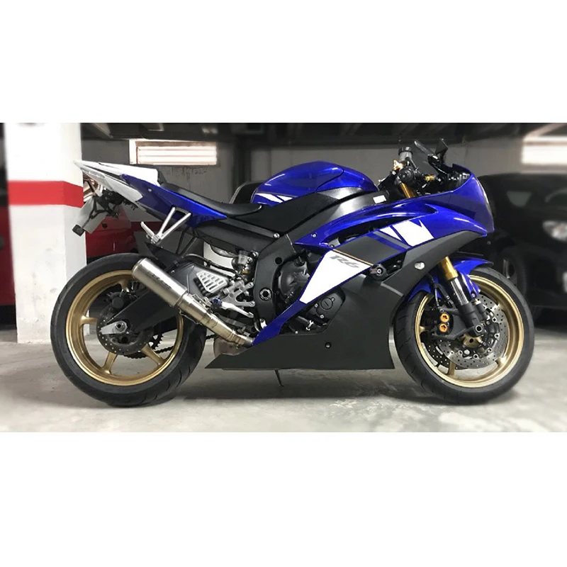 Выхлопной глушитель для мотоцикла YZF R6 YZF-R6 2006-2016 труба из нержавеющей стали со