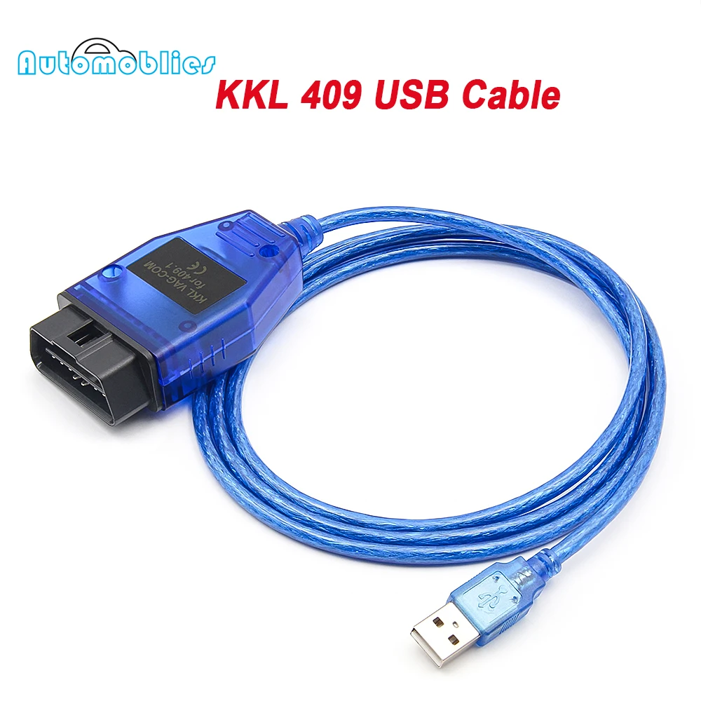 VAG KKL COM 409 OBD2 USB диагностический сканер 1 для VW Audi VAG-COM кабель автомобильный