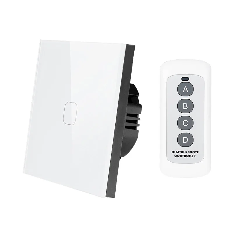 Сенсорный выключатель Minitiger европейского стандарта 1/2 клавиш 1 канал настенный