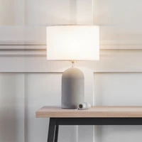 nordic modern fashion living room bedroom fabric lamp simple retro industrial style decorative creative cement desk lamp