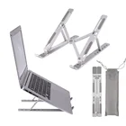 Кронштейн из алюминиевого сплава для шести Регулируемая подставка для ноутбука кулер для IPad MacBook Air Mac настольная подставка для планшета
