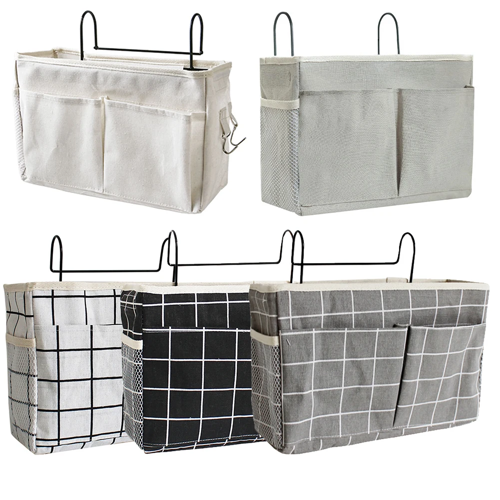 

Подвесная сумка для хранения, прикроватный органайзер для хранения, общежитие, телефонная книга, журнал, водонепроницаемая сумка для хране...