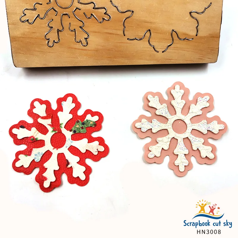 

Snowflake Decoration HN3008 Muyu Wooden Mold Scrapbook Dies Suitable For Market General Machines