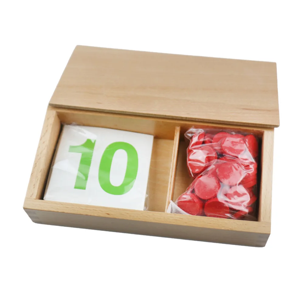 Деревянные математические игрушки Монтессори для раннего обучения цифровые