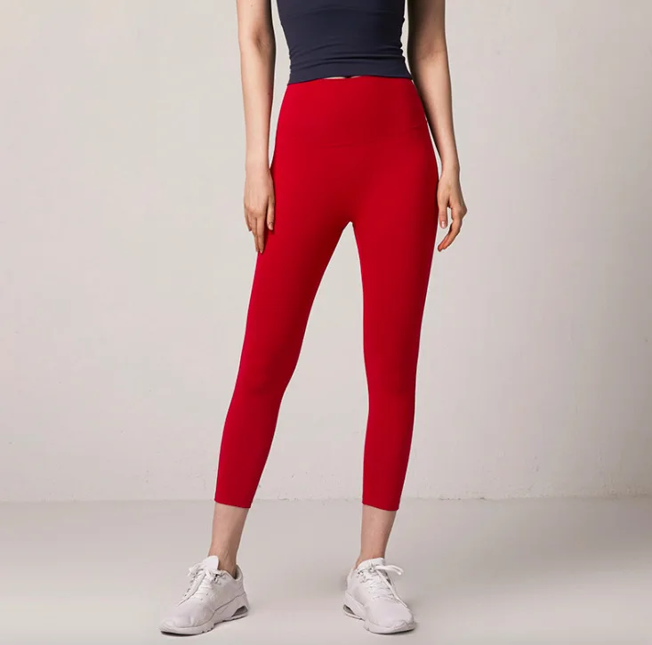 Женский новый стиль Фитнес длинные штаны для йоги Аэробика спортивные шорты