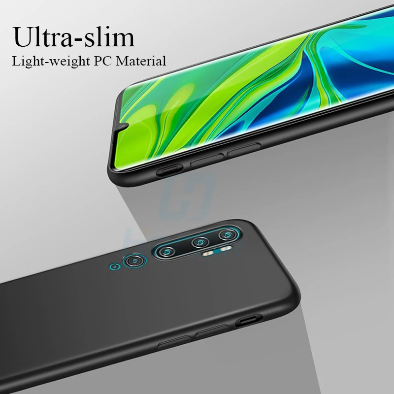 Hacrin чехол для Xiaomi Mi Note 10 Pro Чехол Мягкий ТПУ противоударный матовый CC9 полный