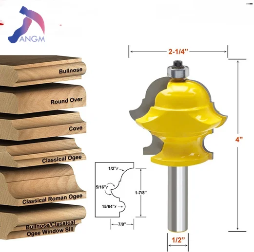 

Фреза для деревообработки с хвостовиком 1/2, фреза для дерева, твердосплавный нож, инструменты для ножей
