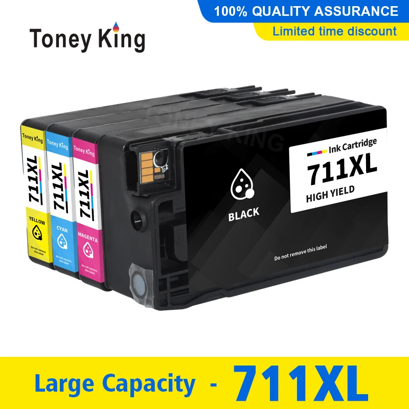 

Printer Ink Cartridge Compatible For HP 711 For HP Designjet T120 T520 Printer Full Ink Cartridges For HP711 711XL With Chip