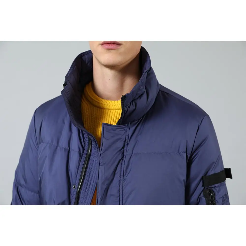 SIMWOOD 2019 Зимние новые мужские пуховики модные шорты куртка с высоким воротом