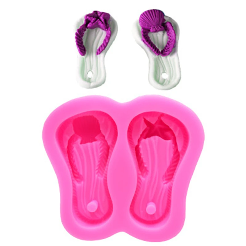 3D моделирование Морская звезда оболочки декоративные тапочки Силиконовая Форма