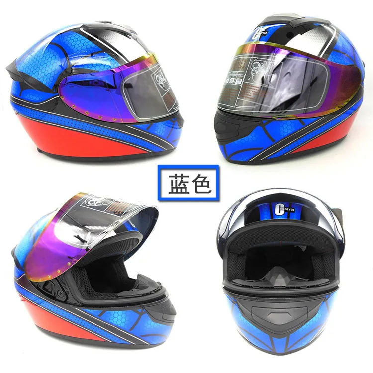 

Spider motorcycle helmet men's and women's motorcycles cross-country racing anti fog full helmet for all seasons
