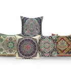 Ретро-чехол с геометрическим рисунком, мандала, домашний декор, диван, Автомобильная подушка, чехол для подушки