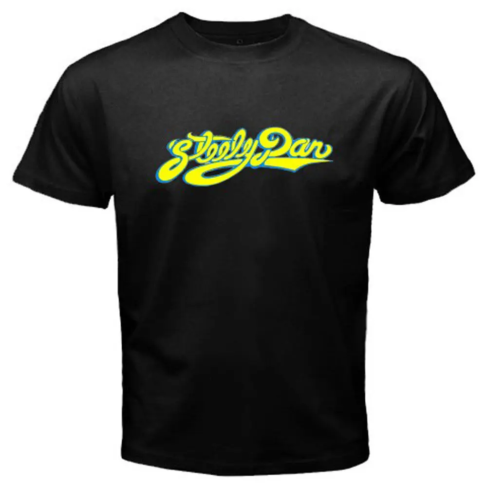 Новая Черная футболка Steely Dan с логотипом рок классическая музыкальная Легенда