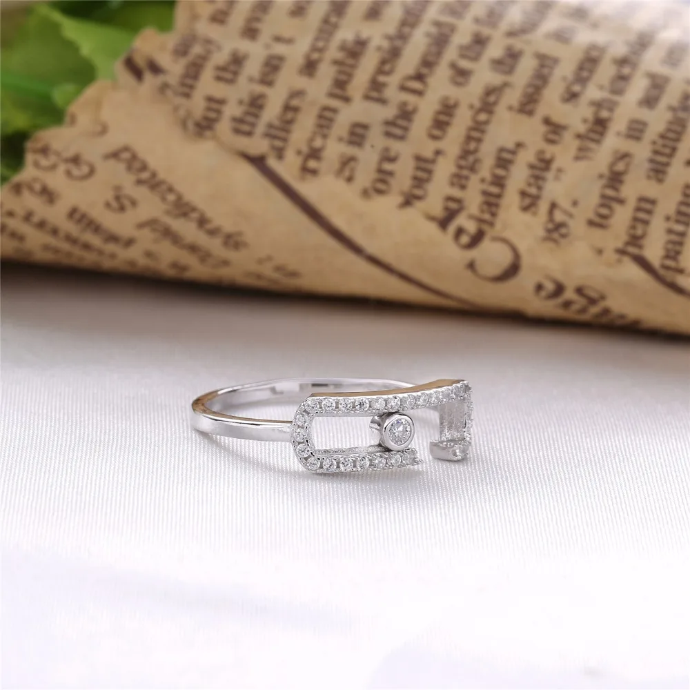 Женское серебряное кольцо Moonmory обручальное с 925 пробы | Украшения и аксессуары