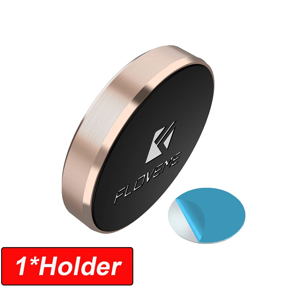 Gold 1 Piece Автомобильный держатель для телефона FLOVEME, магнитный держатель для iPhone X, samsung, Xiaomi, автомобильный держатель для мобильного телефона - Цвет: Gold 1 Piece