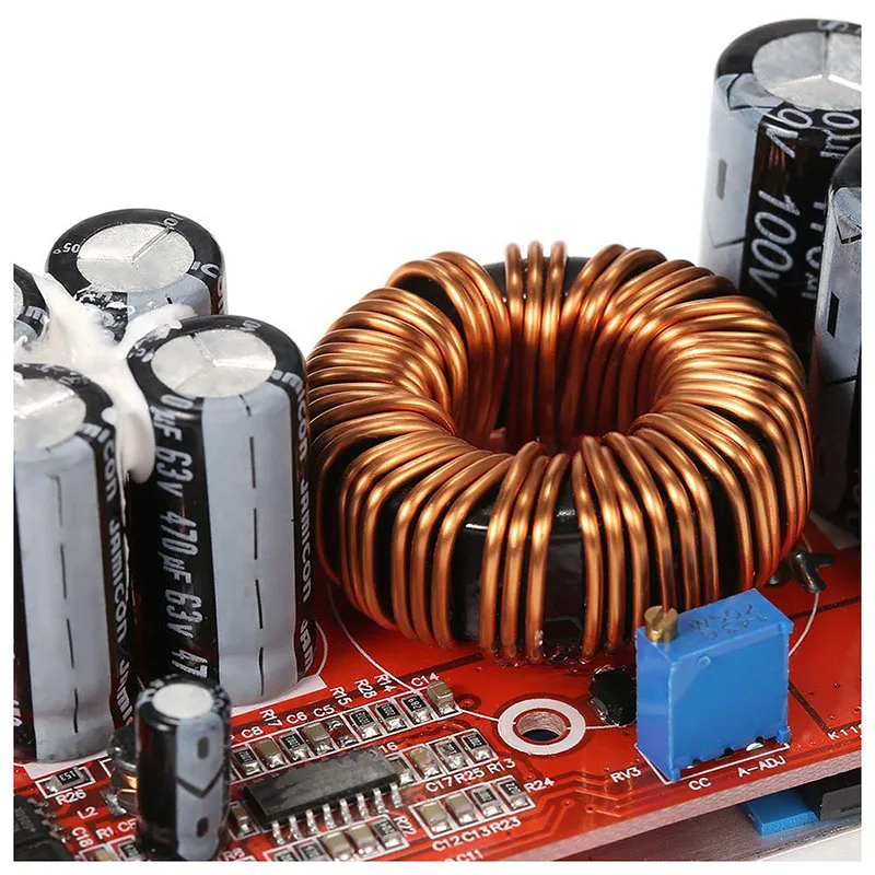 AABB-1200W высокой мощности конвертер усилитель Повышающий Модуль питания 20A в 8-60V