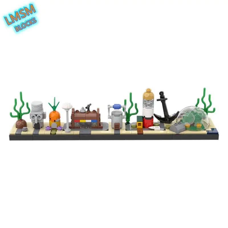 

Конструктор Moc из аниме «Подводный мир», фигурка героя мультфильма, городской конструктор, коллекция детских игрушек