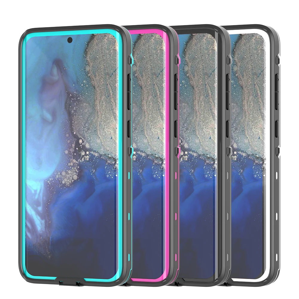 Waterproof Full Protect Diving Shockproof Phone Case for Samsung Galaxy S20 Ultra Plus TPU + PC Cover IP68 Water Proof | Мобильные