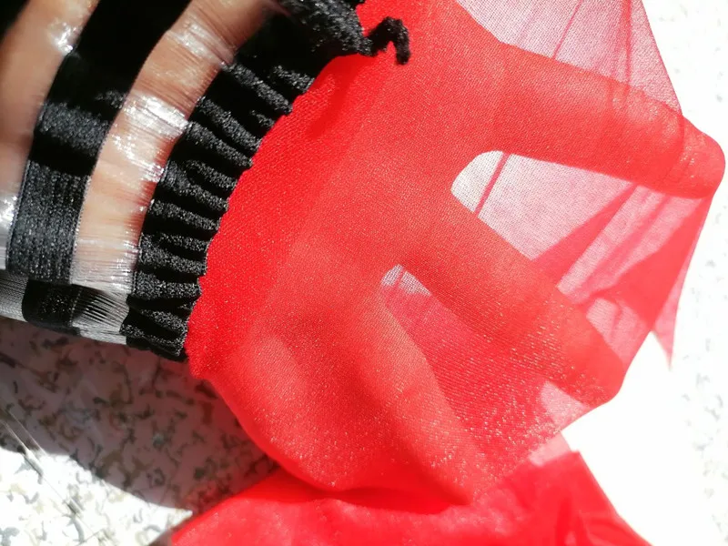 Колготки Силиконовые ультратонкие блестящие красные нейлон шелк выше колена 0914 |