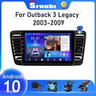 Автомобильное радио Srnubi Android 10 для Subaru Outback 3 Legacy 4 2003-2009, мультимедийный видеоплеер, навигатор GPS 2 Din 9 дюймов, стерео DVD
